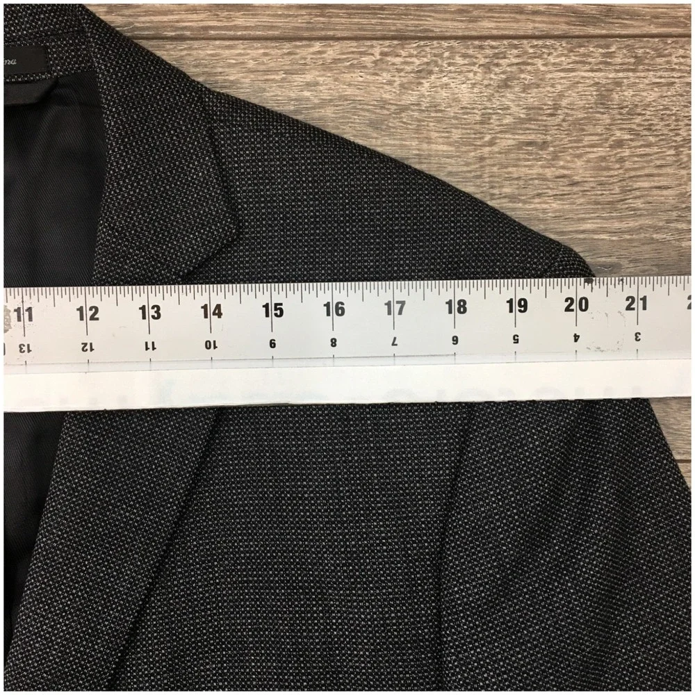 CALVIN KLEIN Mens Blazer Sport Coat Casual Jacket Size 44L‎ Two Button Wool Suit